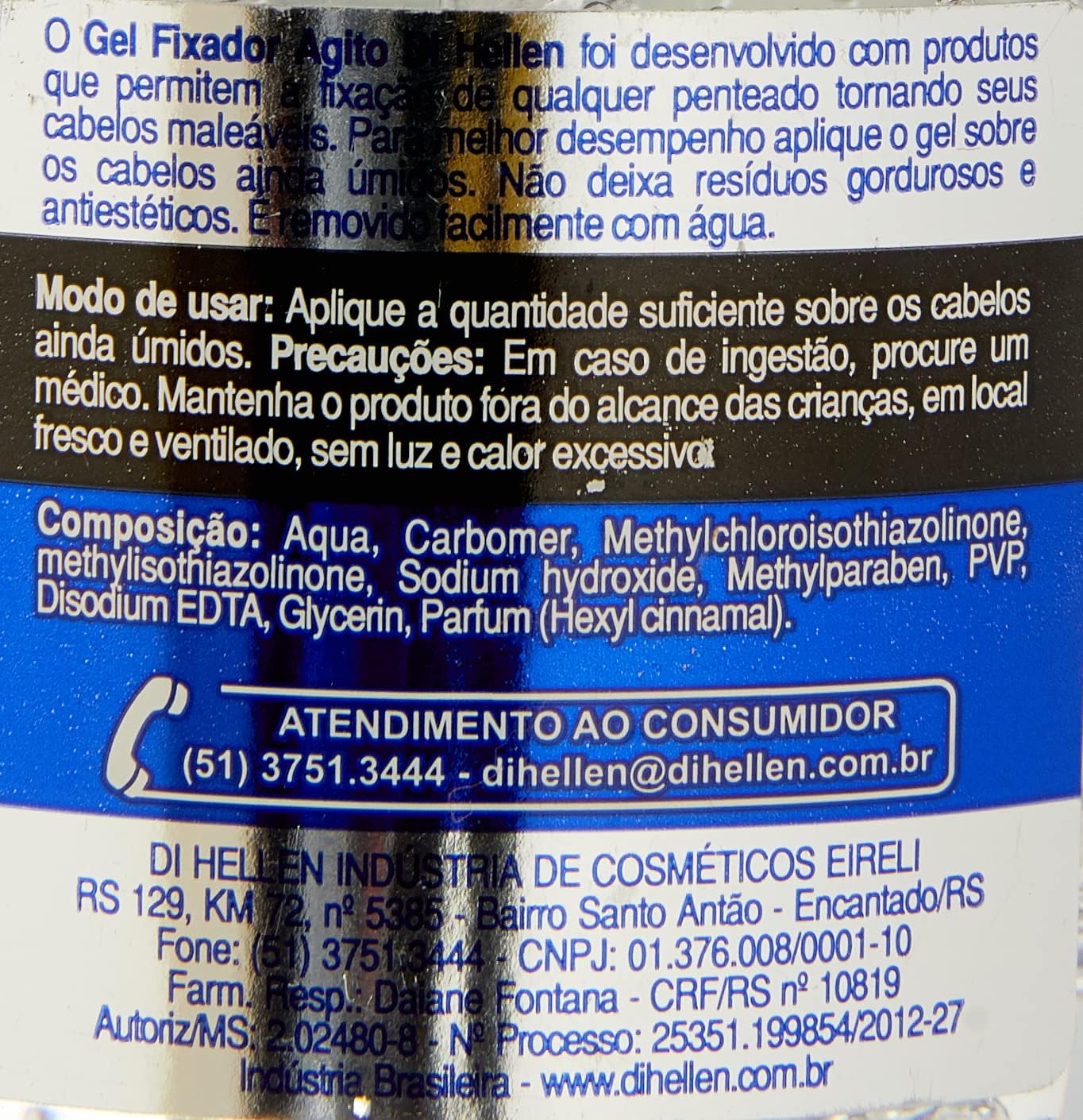 Gel Fixador Agito sem Álcool 3