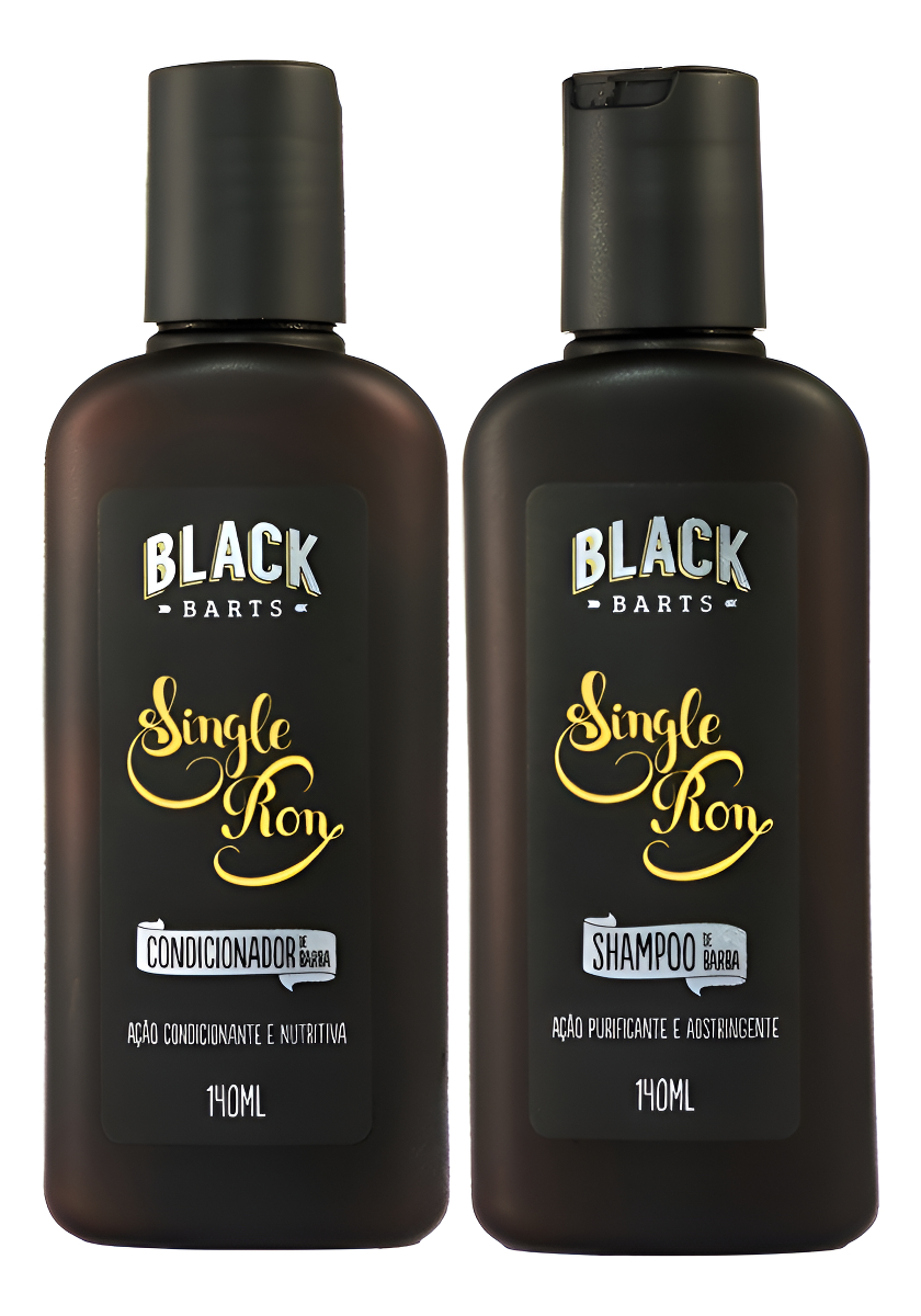 Kit Shampoo para Barba + Condicionador para Barba Single Ron 1