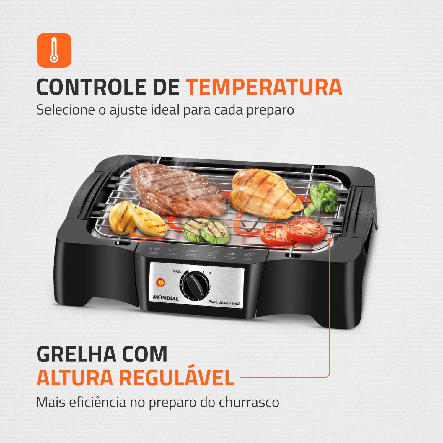 Churrasqueira Elétrica Pratic Steak & Grill II 5
