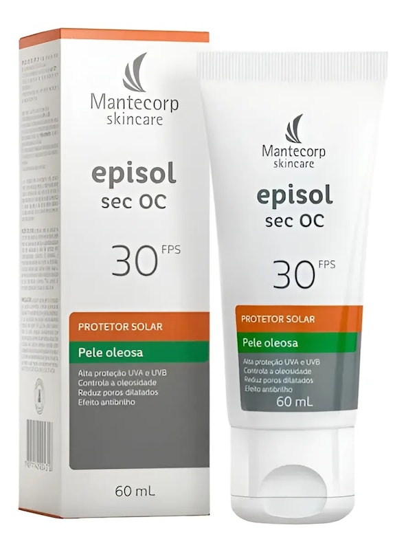 Protetor Solar Facial Episol Sec OC sem Cor FPS 30 1