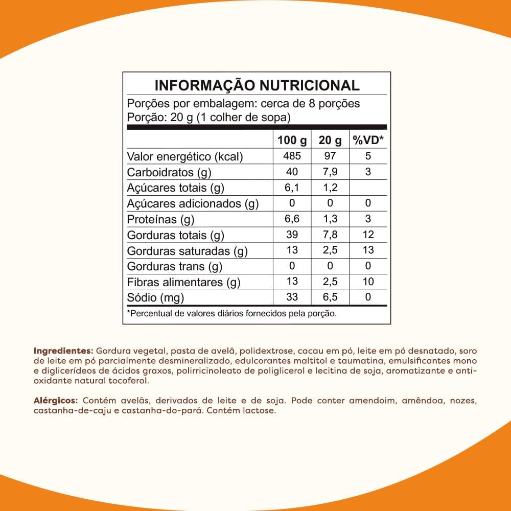 Creme de Avelã com Cacau Zero Açúcar 2