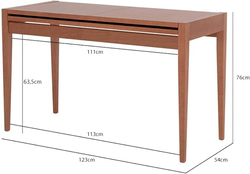 Mesa de Jantar Extensível Pina - Amêndoa 3