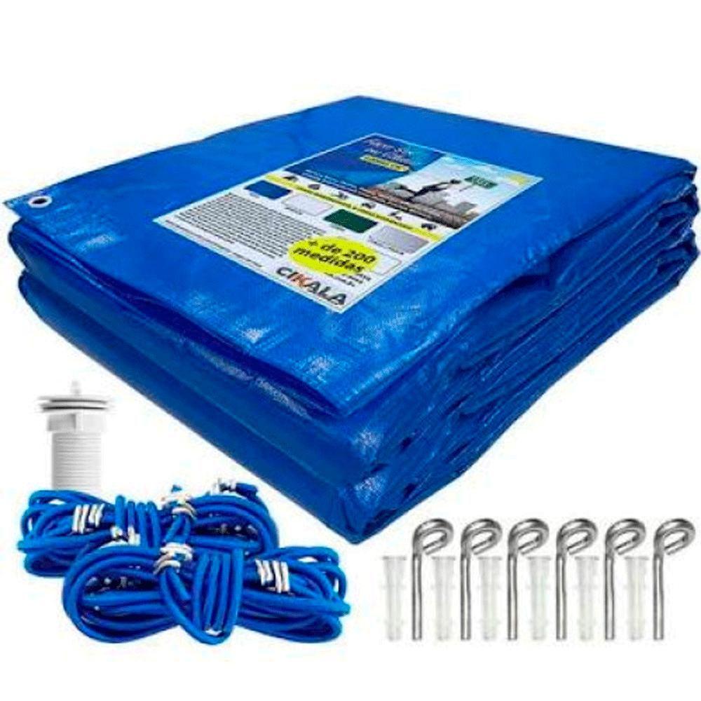 Capa para Piscina CK 300 Micras Proteção Sujeira com Kit Instalação 2