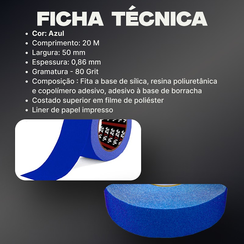 Faixa Fita Lixa Antiderrapante Adesiva Ultra Fitas 2