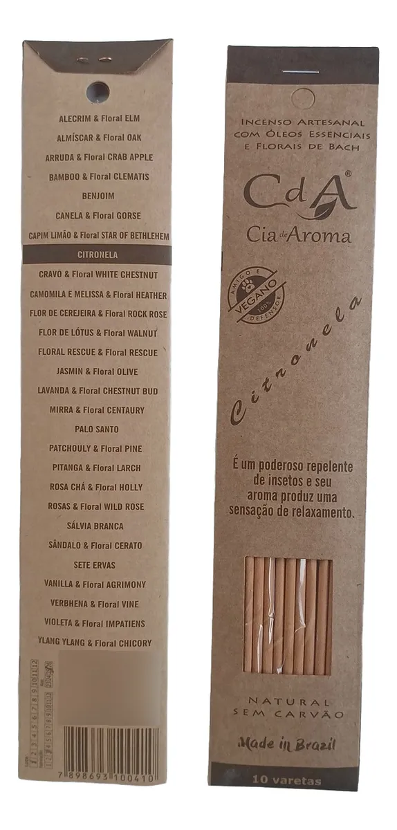 Incenso Vareta Citronela 2