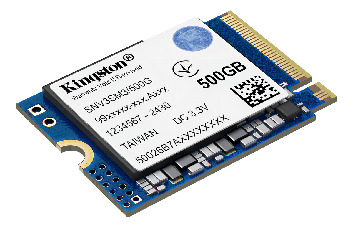 SSD Mini de 500 GB Padrão NV3 Formato M.2 2230 3