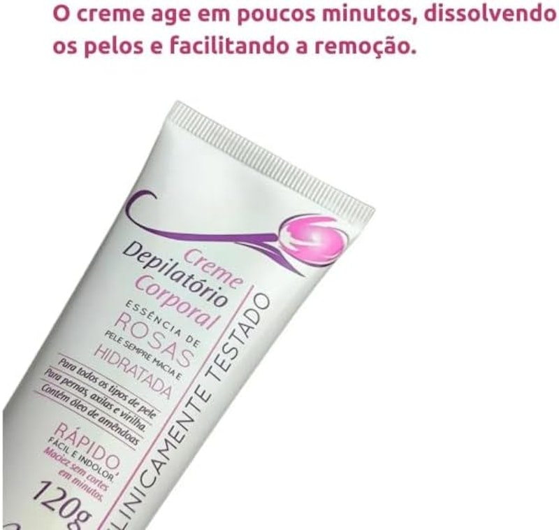 Creme Depilatório Corporal Essência de Rosas Neorly 3