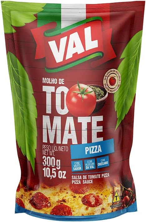 Molho de Tomate Pizza Val Sachê 300g 1
