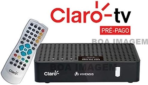 Kit Antena Parabólica 60 cm e Receptor Digital Claro TV 2