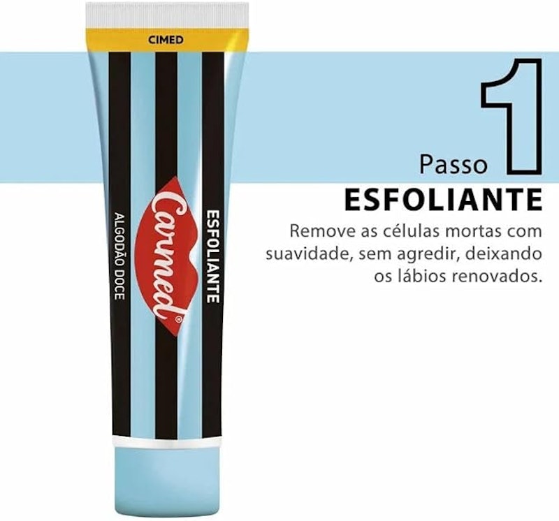 Kit SOS Lábios Esfoliante + Ultra Gloss Brilho Aroma Algodão Doce 3