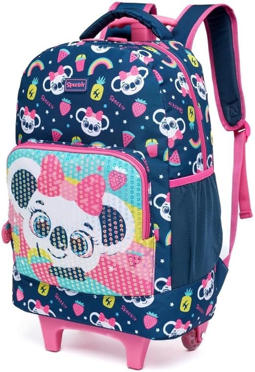 Kit Escolar Mochila de Rodinhas c/ Estojo Lancheira 5