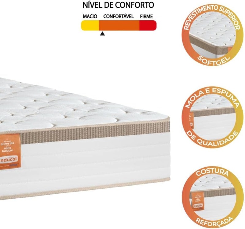 Colchão Solteiro Molas Ensacadas Real Pillow Top 3