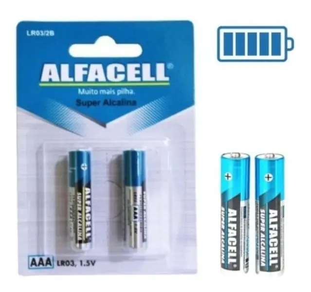 Pilha Alfacell Alcalina Palito AAA  1
