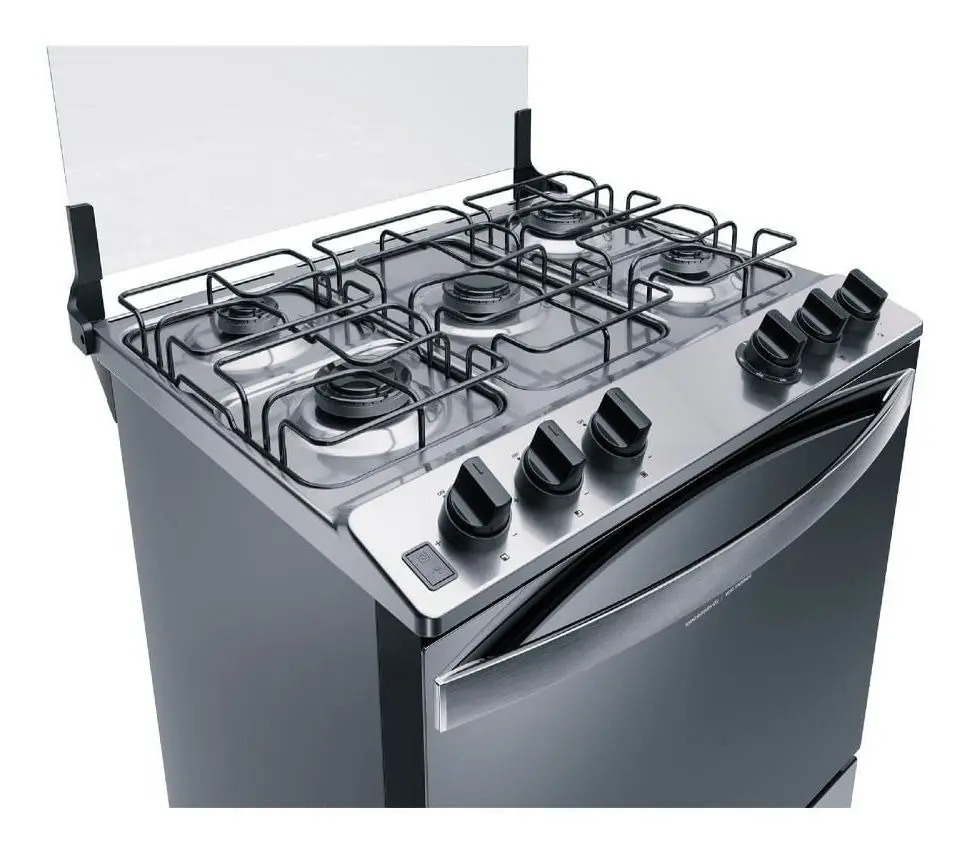 Fogão Brastemp 5 Bocas Cor Inox com Botões Removíveis e Exclusivo Aro Protetor 3