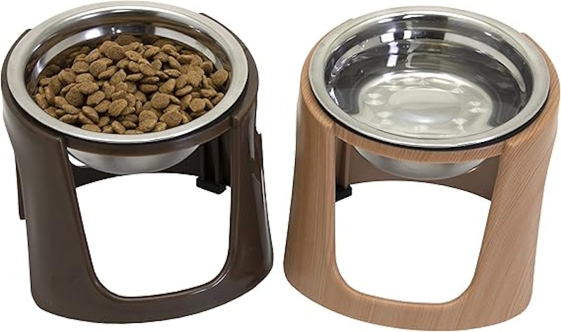 Comedouro Elevado Sportpet Marrom Pacote com 2 1