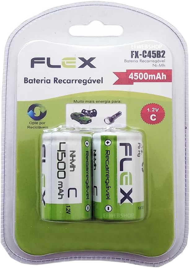 Pilha Recarregável Flex Tipo C 4500 mAh 1