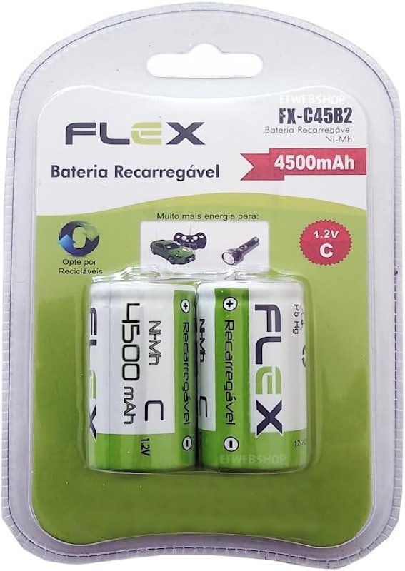 Pilha Recarregável Flex Tipo C 4500 mAh 1