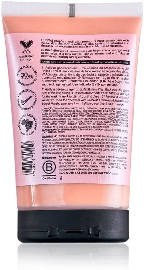 Máscara de Argila Rosa para Peles Ultrassensíveis 2