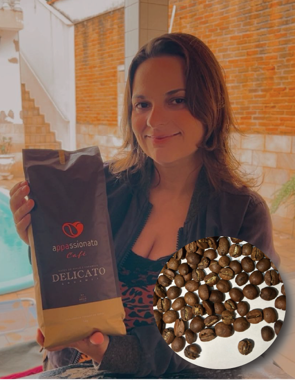 APPASSIONATO Café Gourmet Torrado em Grãos Delicato Notas de Avelã e Caramelo