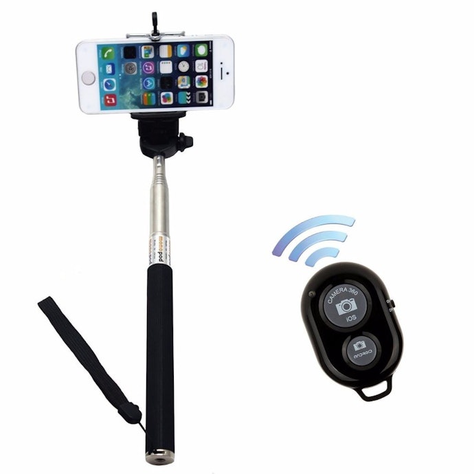 Verifique o Tipo de Conexão do Pau de Selfie: Cabo ou Bluetooth