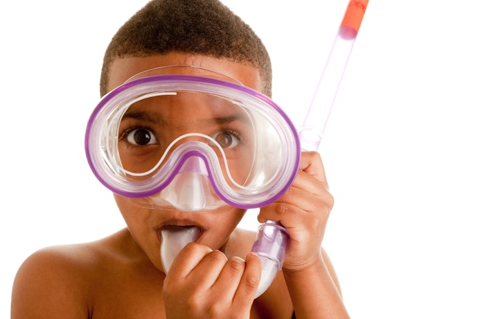 Para Evitar Alergias, Prefira Máscaras de Mergulho Infantis de Silicone