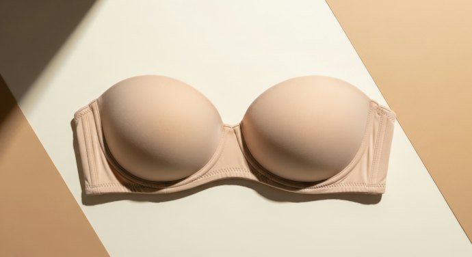 Para um Sutiã Tomara que Caia com Sustentação, Prefira Opções com Barbatanas e Fita de Silicone