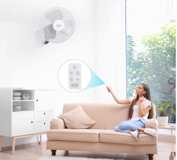 Para Fazer Ajustes à Distância, Escolha Ventilador de Parede com Controle Remoto