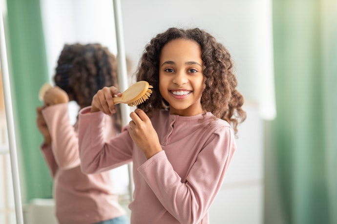 É para Criança? Prefira uma Escova para Cabelo Cacheado de 12 a 18 cm