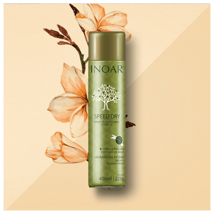 Sprays Secantes de Esmalte com 400 ml Garantem Várias Aplicações