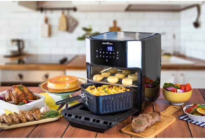 Para Fritar, Assar, Grelhar e Desidratar, Invista em um Air Fyer Oven 4 em 1