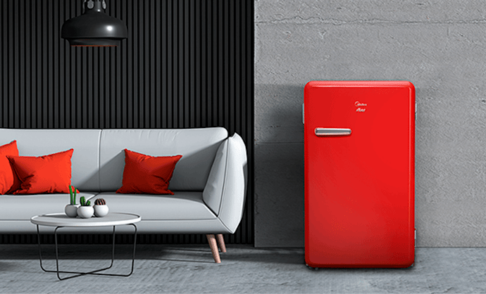 Para Varandas e Salas de Jantar, Prefira Frigobares com Design Retrô ou Moderno