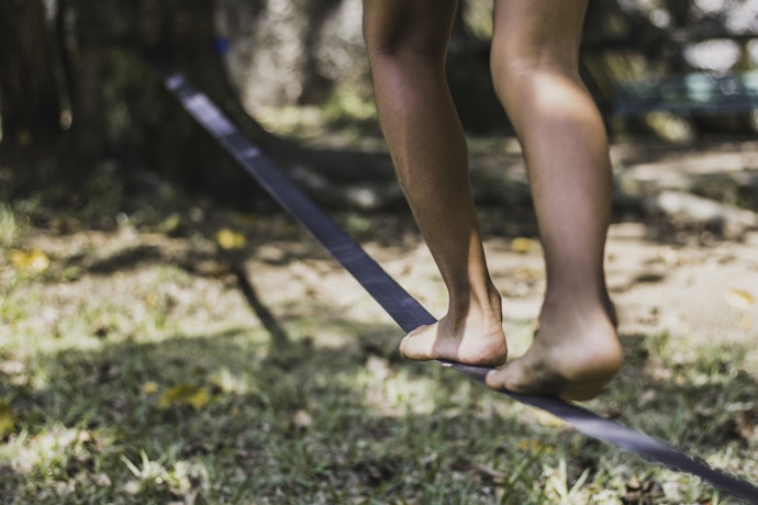 Verifique a Largura da Fita, Slacklines com 50 mm São os Mais Comuns