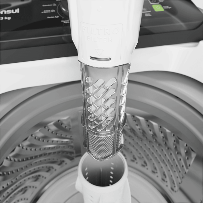 Quer uma Máquina Consul Mais Resistente e Higiênica? Cesto Inox e Filtro de Fiapos