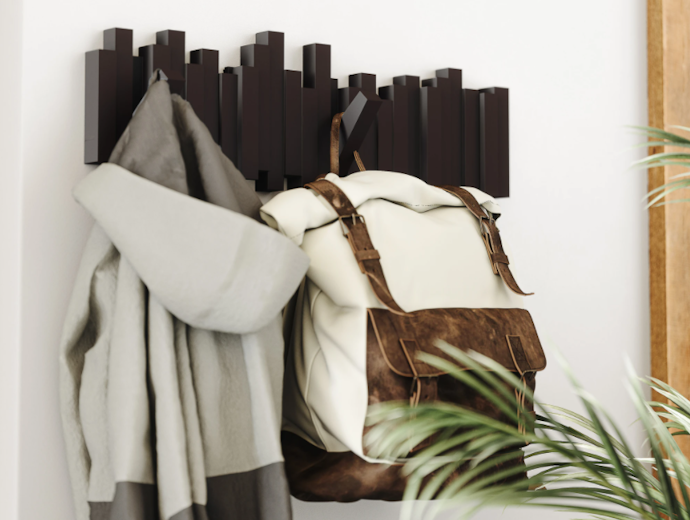 Respeite o Limite de Peso dos Cabideiros de Parede para Roupas e Bolsas