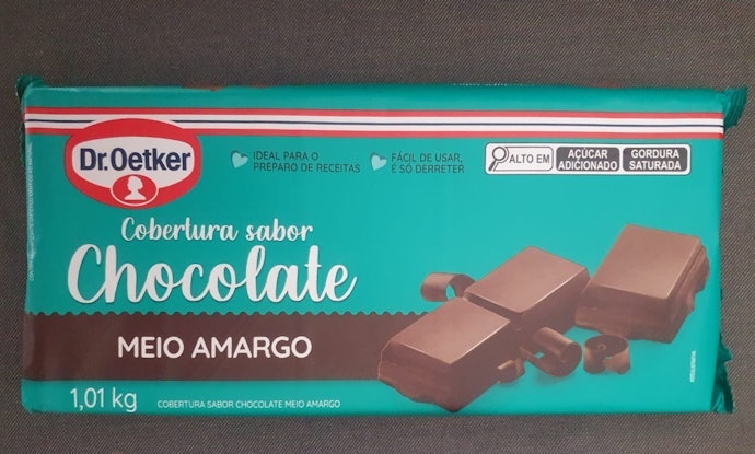 DR. OETKER Cobertura Sabor Chocolate Meio Amargo em Barra
