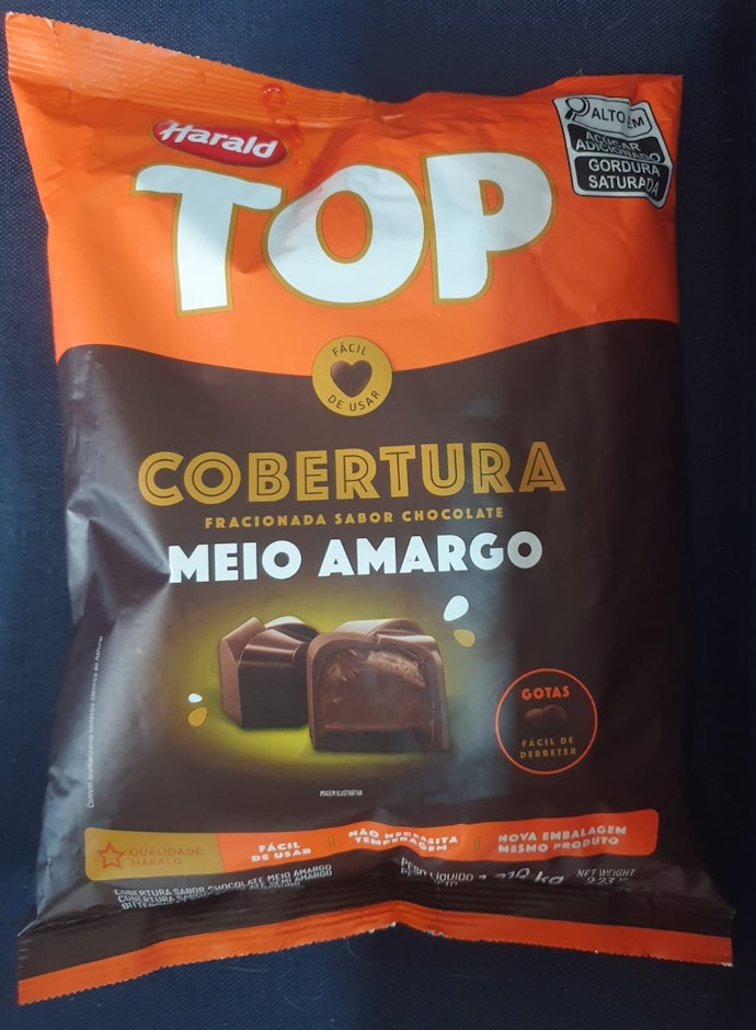HARALD Cobertura em Gotas Fracionada Meio Amargo Top
