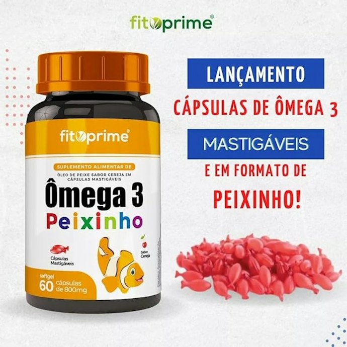 Para Crianças Acima de 3 Anos, Escolha as Ômega 3 Infantil em Cápsulas Mastigáveis
