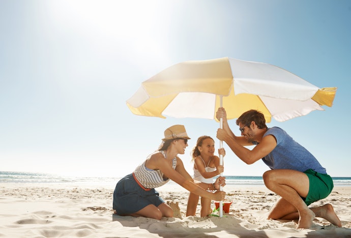 Para Abrigar Famílias e Grupos Maiores, Prefira Guarda-Sol com 200 cm de Diâmetro ou Mais