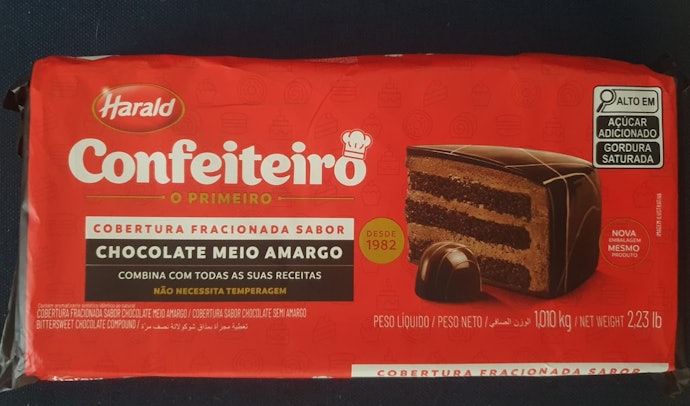 HARALD Chocolate Meio Amargo em Barra Harald