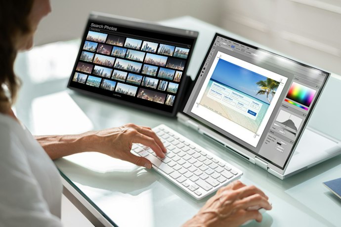 Para Edição de Fotos e Vídeos, Design Gráfico ou Programação, Escolha Monitor Portátil 4K ou 2K