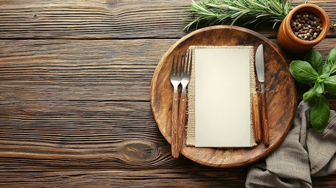 Se Gosta de Mesa Posta Rústica, Opte por um Faqueiro com Cabo de Madeira