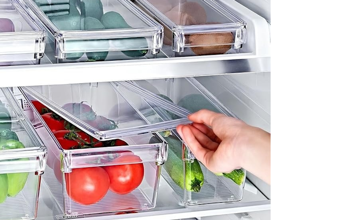 Para Famílias que Fazem Feira Semanal, Prefira os Organizadores de Geladeira de 5 Litros