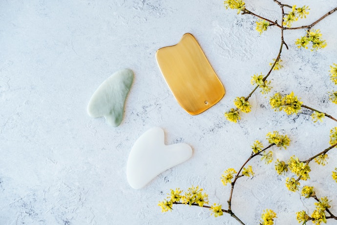 Gua Sha: Com Formato que Alcança Todos os Cantos do Rosto