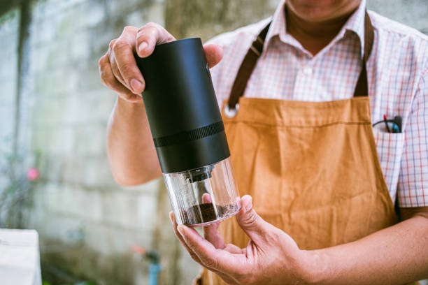 Para Fazer 1-2 Xícaras de 120 ml, Mini Moedor de Café Elétrico de 24g ou Mais de Capacidade