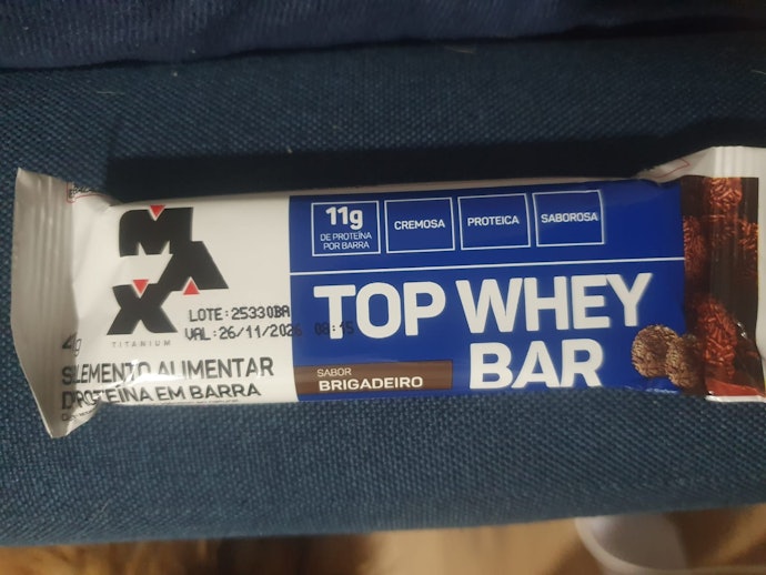 MAX TITANIUM Top Whey Bar Brigadeiro