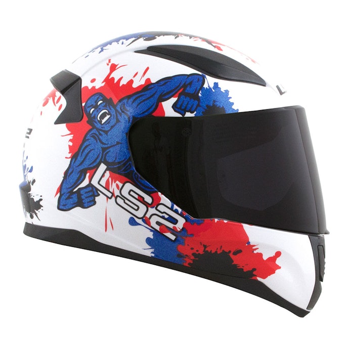Capacete de Moto Infantil Fechado para Rotina na Cidade ou em Estradas
