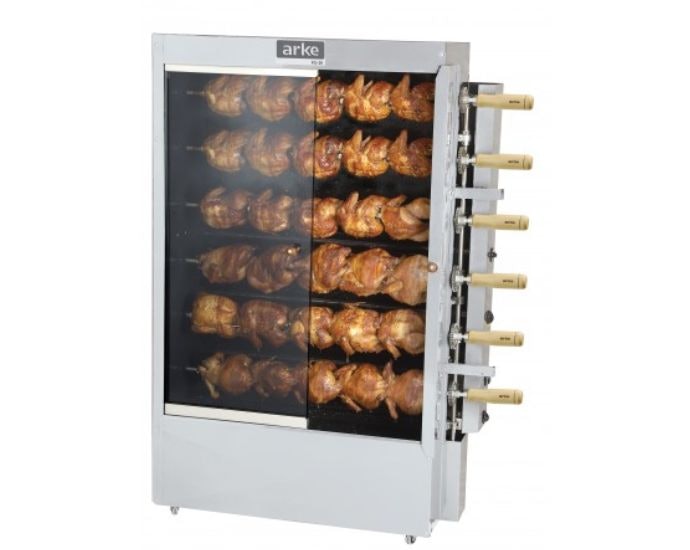 Máquina com Espetos: Modelo Tradicional, Portátil, para Negócios Pequenos
