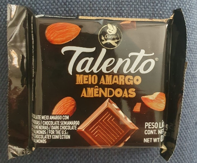 GAROTO Chocolate Talento Meio Amargo Amêndoas