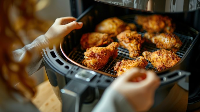 Para Famílias de 3 ou 4 Pessoas, Escolha uma Air Fryer de 5 ou 6 Litros