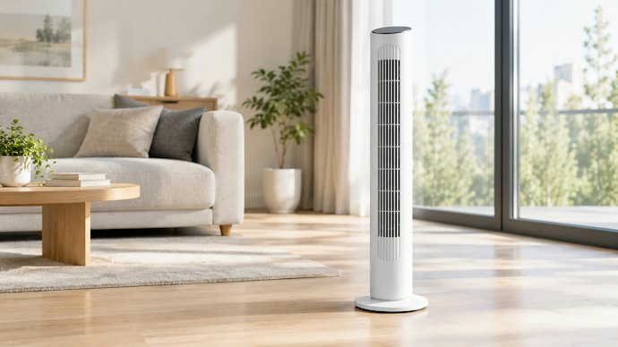 Em Espaços Acima de 20 m², Prefira um Ventilador Torre de 60 W a 80 W e Vazão de 7 a 10 m³/min